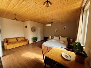 Letto o letti in una camera di Mountain View