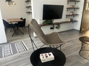 TV a/nebo společenská místnost v ubytování Apartman Darvin / Lux