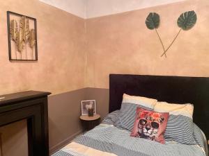 Posteľ alebo postele v izbe v ubytovaní Les Lauriers Duplex centre ville avec jardin