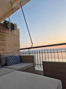 Balkón nebo terasa v ubytování Captain's home loutraki