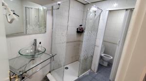 Koupelna v ubytování Hostel Colegiata