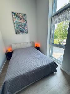 Postel nebo postele na pokoji v ubytování Po Pušim