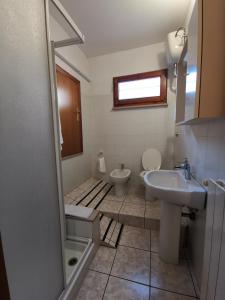 Koupelna v ubytování Camere la torre