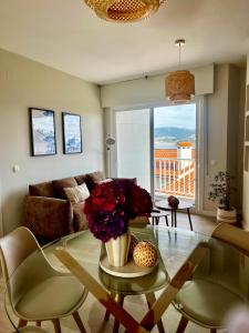 Χώρος καθιστικού στο Apartamento Mar de Cruz