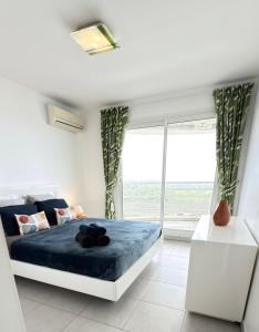 Letto o letti in una camera di Appartement de standing vue mer