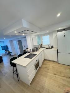 Kuchyň nebo kuchyňský kout v ubytování Apartamento Arena