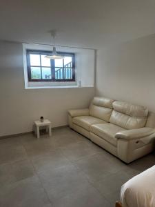 Studio with a view of Lake Geneva的休息区