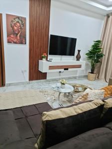 TV a/nebo společenská místnost v ubytování Silverest Place