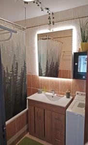 Ένα μπάνιο στο Apartment Edelview