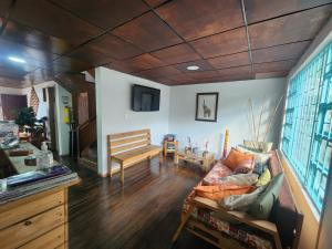 Posezení v ubytování Hostal Triangulo del Café