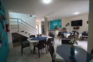 TV a/nebo společenská místnost v ubytování Hotel Valeritos