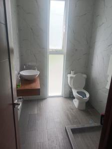 Koupelna v ubytování Casa blanca