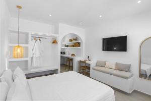 Voodi või voodid majutusasutuse Elena Studios & Apartments toas