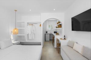 Voodi või voodid majutusasutuse Elena Studios & Apartments toas