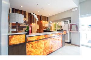 Dapur atau dapur kecil di Hotel Lapira Vigan