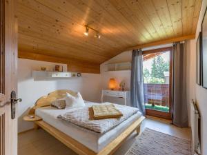 Posteľ alebo postele v izbe v ubytovaní Ferienwohnung Gabriele