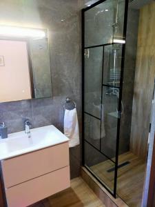 Koupelna v ubytování Casa Darius Cluj