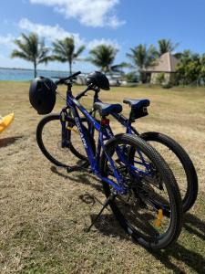 在Otemanu Lagoon Apartment with Lagoon View内部或周边骑自行车