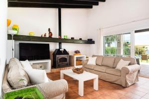 Et opholdsområde på Villa El Verano