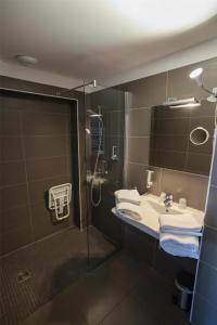 Koupelna v ubytování Best Western Hotel Casa Bianca, Piscine Intérieure et Extérieure