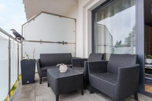 Posezení v ubytování Apartament Sunset Resort 25 SurfingBird Grzybowo