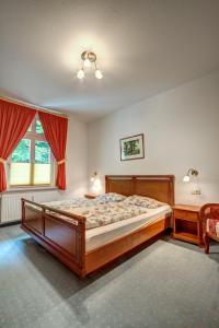Cama ou camas em um quarto em Villa Lindemann