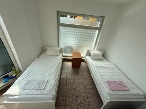Postel nebo postele na pokoji v ubytování Unterkunft 20 Eibach