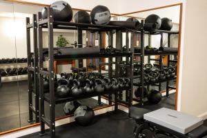 Fitness centrum a/nebo fitness zařízení v ubytování Grand Hotel Tiberio