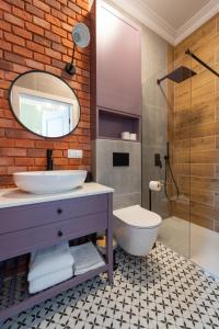 Koupelna v ubytování Apartamenty Galeria Trunków