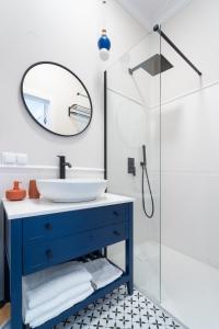 Koupelna v ubytování Apartamenty Galeria Trunków