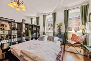 Et opholdsområde på LubuNest2 Altstadtwohnung am Blühenden Barock