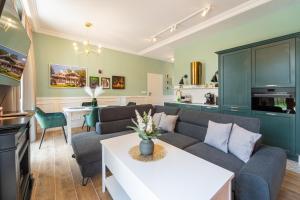 Kuchyň nebo kuchyňský kout v ubytování Apartamenty Galeria Trunków
