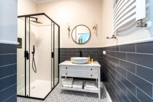 Koupelna v ubytování Apartamenty Galeria Trunków