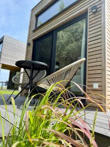 Zahrada ubytování Prima Resort Boddenblick - Camping-Stellplätze - Tiny Houses & Ferienwohnungen in Ostsee Nähe