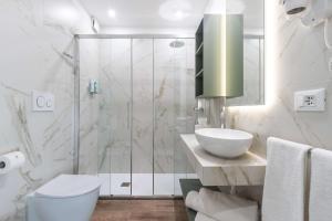 Koupelna v ubytování Hotel Al Cigno