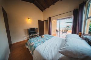 Letto o letti in una camera di Appartement 8 & 9- Lagun blou resort - Curaçao