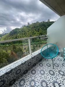 Balkón nebo terasa v ubytování ბამბუ ბიჩ ციხისძირი bamboo beach tsikhisdziri