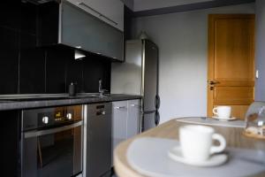 Kuchyň nebo kuchyňský kout v ubytování Makówka na Krupówkach by Meadow Stay Apartments