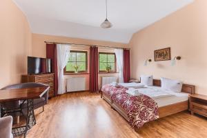 Kamienica pod Kasztanami Świnoujście (Usedom Insel)客房内的一张或多张床位