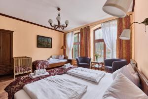 Kamienica pod Kasztanami Świnoujście (Usedom Insel)客房内的一张或多张床位