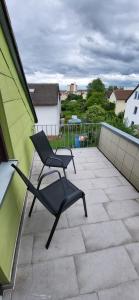 Balkón nebo terasa v ubytování Wohnung Zentral Crailsheim