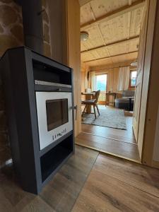 Kuchyň nebo kuchyňský kout v ubytování Ferienhof Kohler