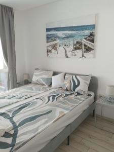 Postel nebo postele na pokoji v ubytování Paradiso Aparthotel, Studio 106