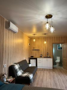 Kuchyň nebo kuchyňský kout v ubytování Darkhan Tau