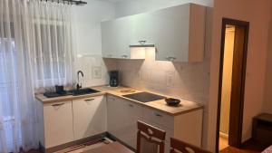 Kuchyň nebo kuchyňský kout v ubytování Apartman Mario
