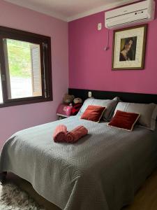 Postel nebo postele na pokoji v ubytování Sítio Família Chies + 36 fotografií