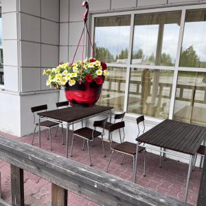 Balkón nebo terasa v ubytování Hotelli Kainuunportti