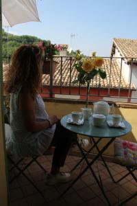 A balcony or terrace at La Casa del Borgo Antico
