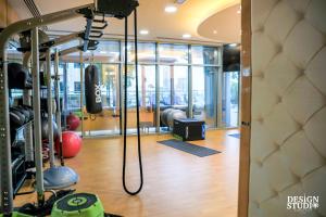 Centrul de fitness și/sau facilități de fitness de la LIGHT APARTMENT by Design Studio