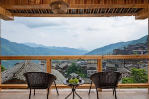 山景或在山林小屋看到的山景